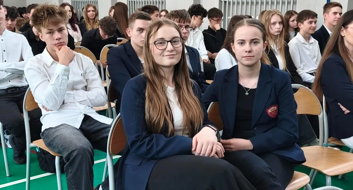 Zdjęcie z IX Powiatowej Konferencji ekologicznej w II LO w Wieluniu/fot.: Iwona Domagała