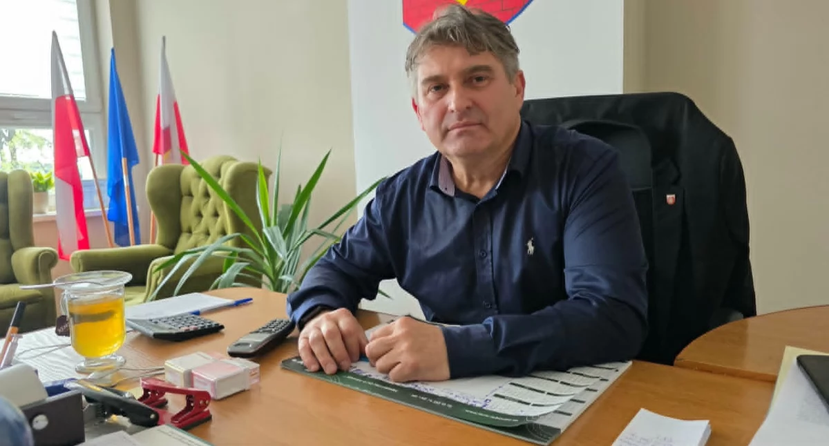 Na zdjęciu wójt gminy Kiełczygłów Mariusz Mielczarek / fot. Sławomir Rajch