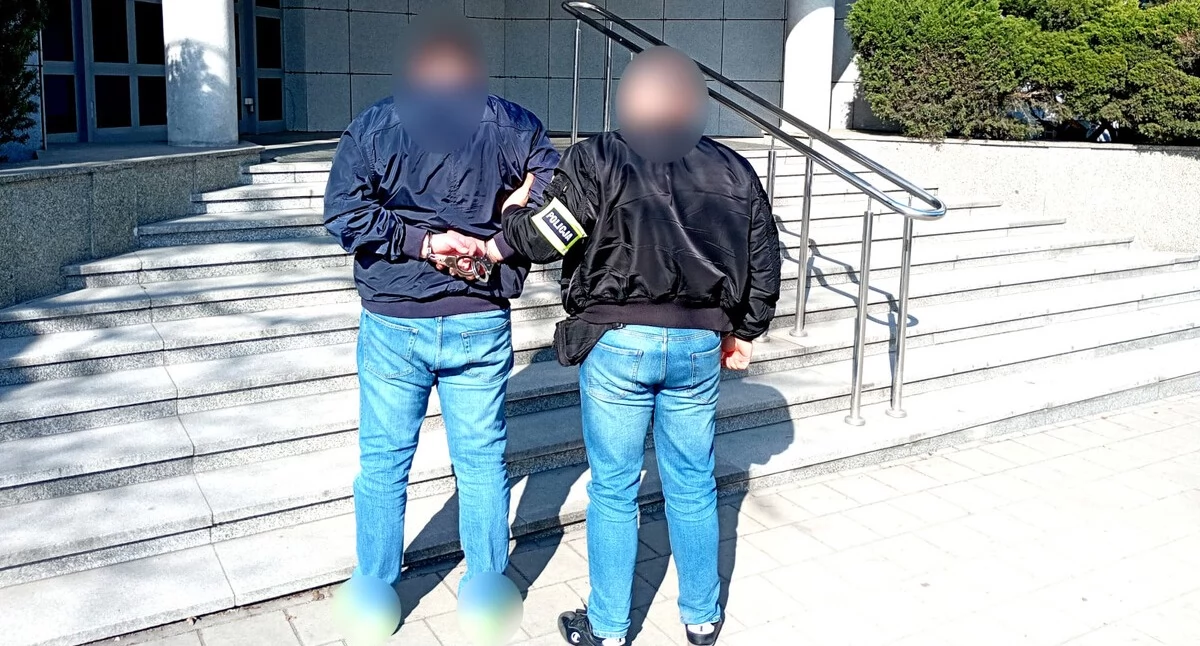 Na zdjęciu zatrzymany mężczyzna / Fot. KPP Tomaszów Mazowiecki 