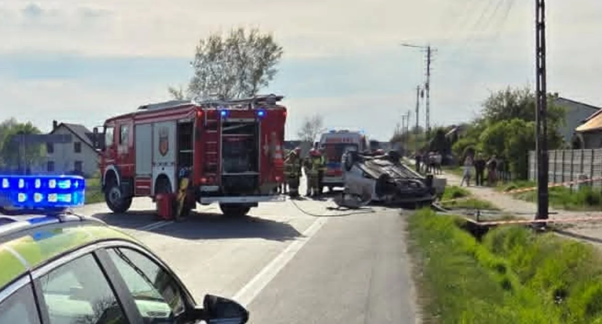 Zdjęcie z miejsca zdarzenia/fot.: KPP w Wieruszowie
