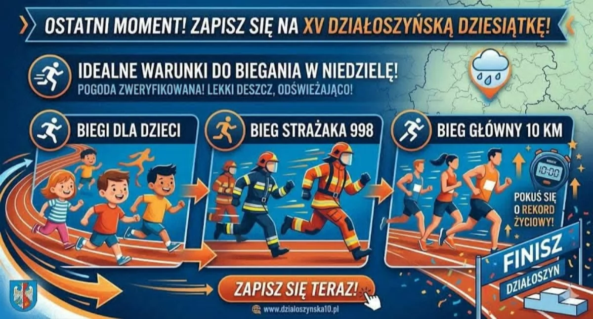 Zdjęcie pokazuje plakat zachęcający do wzięcia udziału w wydarzeniu.