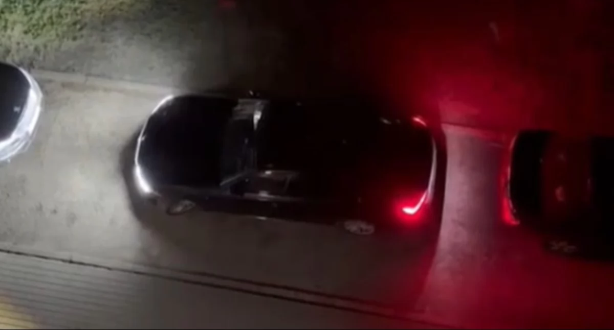Na zdjęciu BMW, którym poruszała się pijana 45-latka / Fot. KPP Pabianice