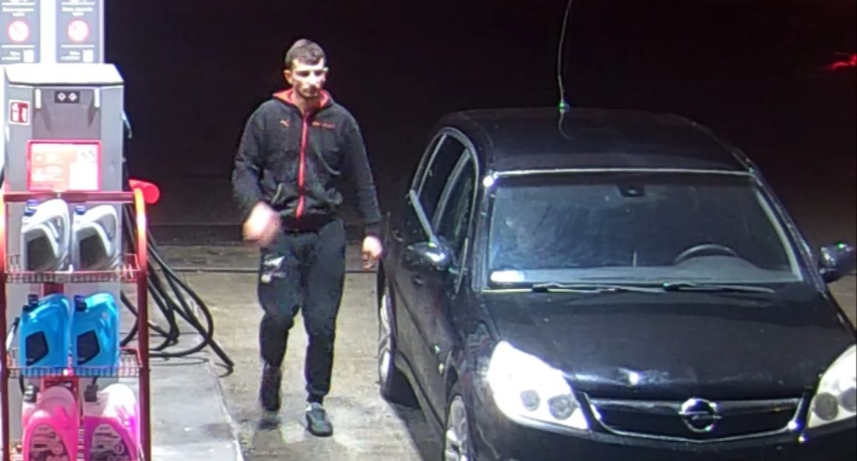 poszukiwani i zaginieni, Kradzież paliwa tablice Policja szuka mężczyzny monitoringu! - zdjęcie, fotografia