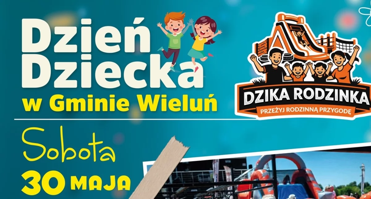 festyn, Rodzinny Dzień Dziecka Wieluniu sport zabawa wspólne świętowanie - zdjęcie, fotografia
