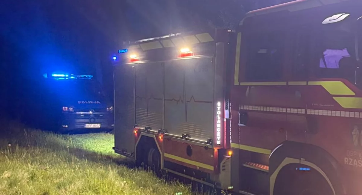 Zdjęcie z miejsca zdarzenia/fot.: OSP KSRG Rząśnia