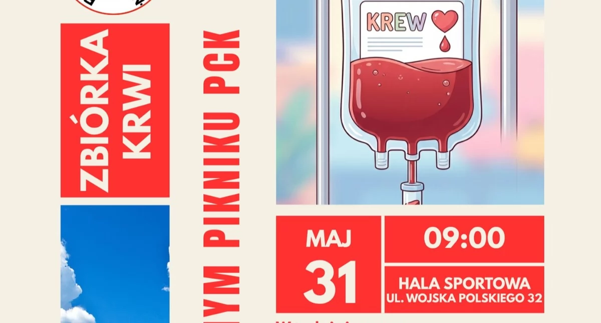 Plakat promujący wydarzenie. / fot.: Klub HDK PCK Wieluń