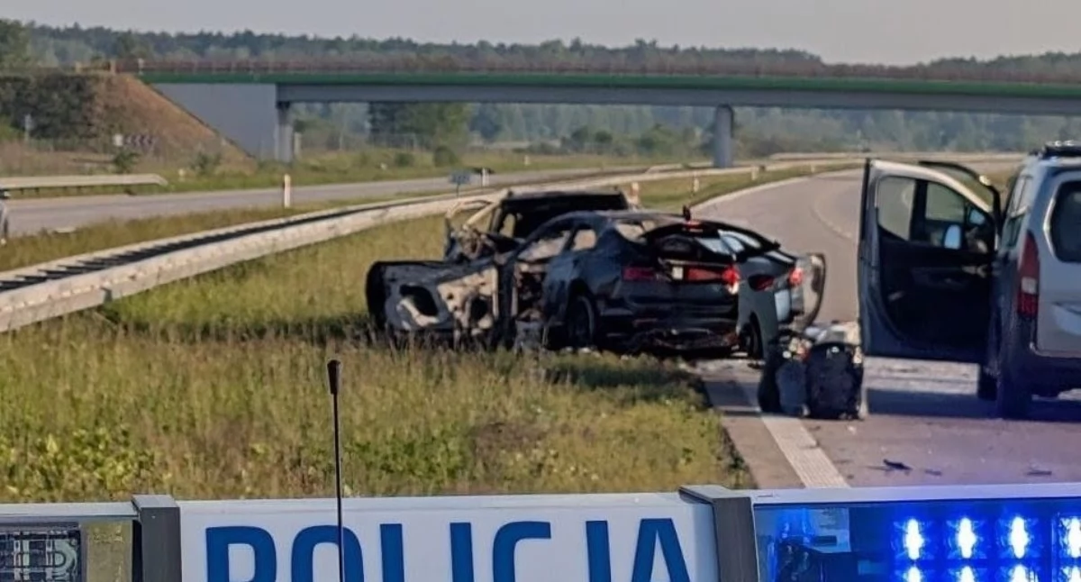 Na zdjęciu jeden z pojazdów, który brał udział w tragicznym wypadku / Fot. Facebook / Komenda Powiatowa Policji Łódź Wschód