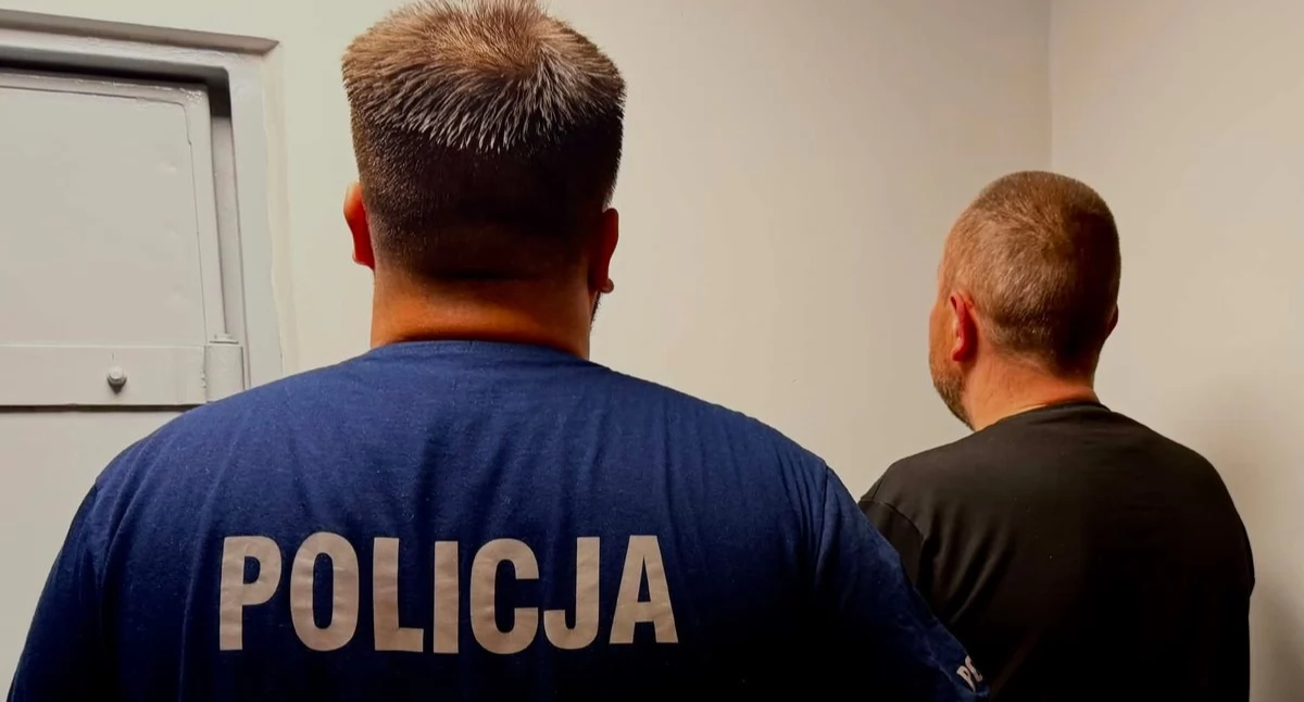 Na zdjęciu zatrzymany mężczyzna / Fot. KPP Radomsko 