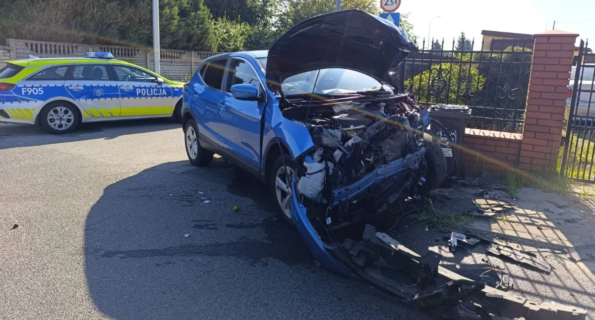 Na zdjęciu wypadek na skrzyżowaniu w Bełchatowie / fot.: KPP Bełchatów