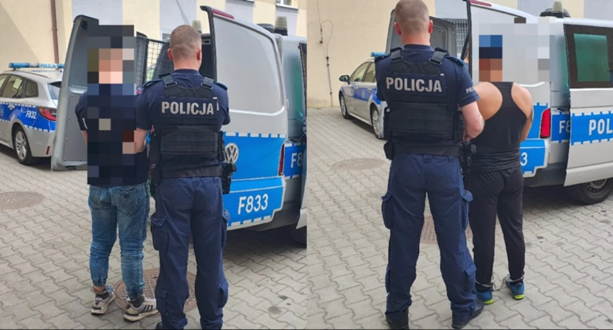 Na zdjęciu zatrzymani mężczyźni / Fot. KPP Kutno 