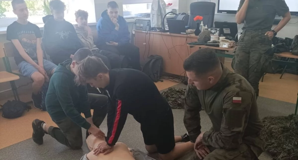 Na zdjęciu fragment zajęć / Fot. Facebook / Szkoła Podstawowa im. Jana Pawła II w Rychłocicach