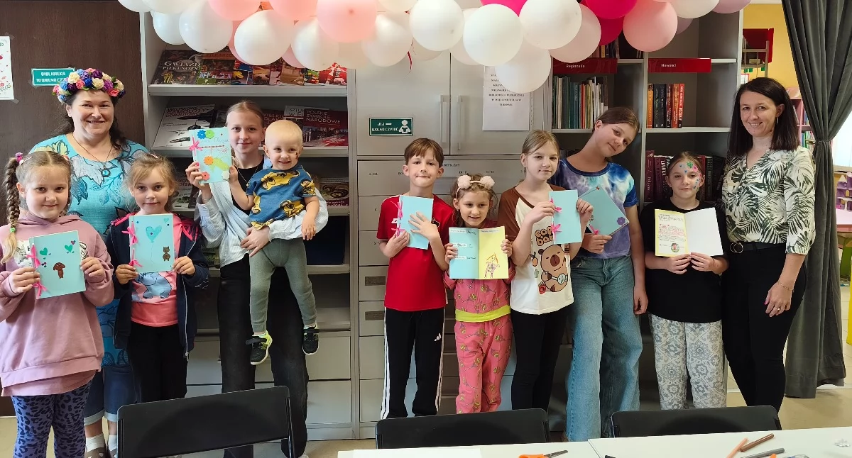 Zdjęcie z Dnia Dziecka w bibliotece w Turowie/fot.: Iwona Domagała