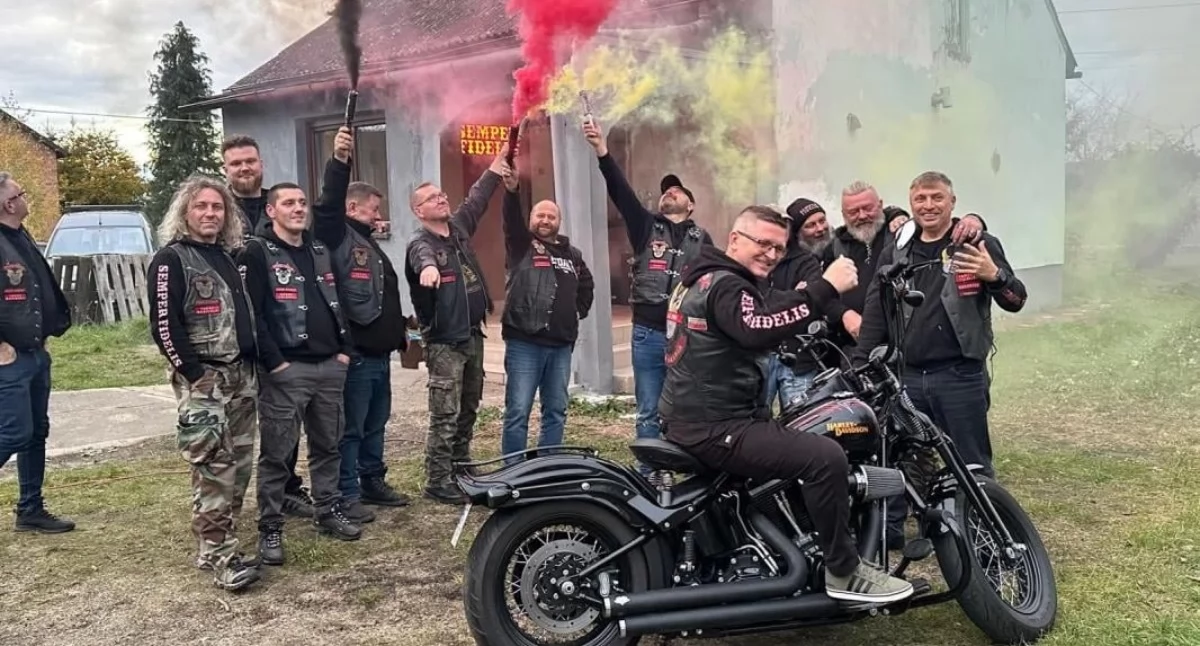 Na zdjęciu członkowie Klubu Motocyklowego SEMPER FIDELIS/fot.: SEMPER FIDELIS