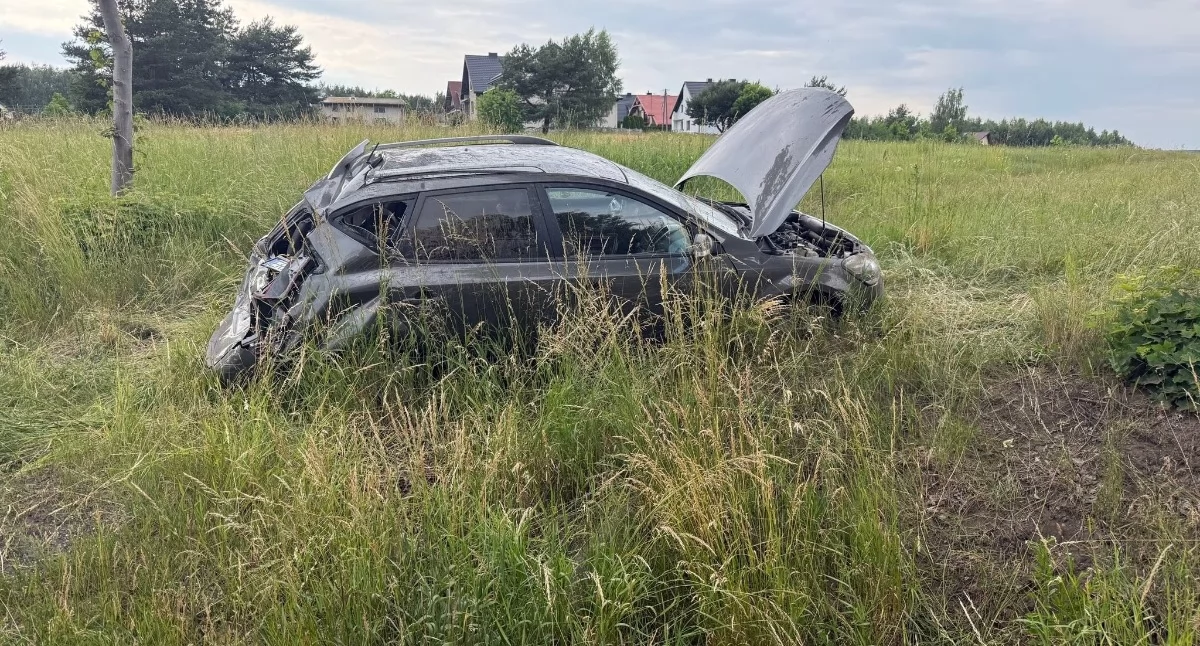 Na zdjęciu miejsce wypadku / Fot. Facebook / OSP Kodrąb 
