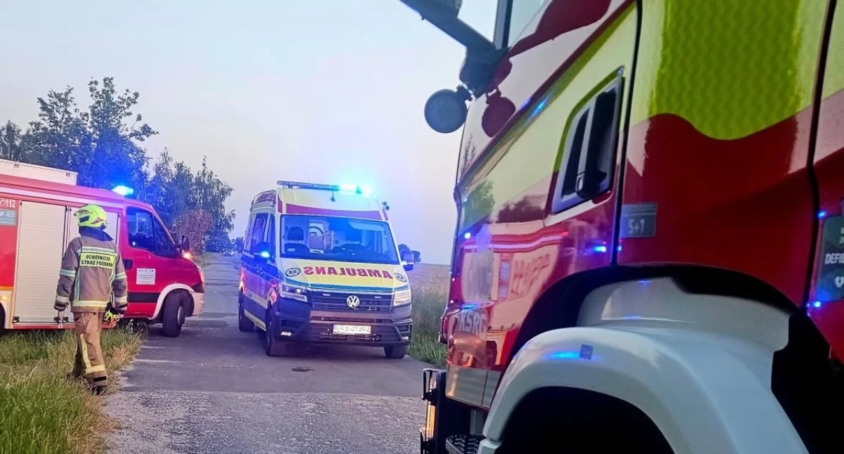 Na zdjęciu fragment akcji służb ratunkowych / Fot. Facebook / OSP KSRG Sulmierzyce