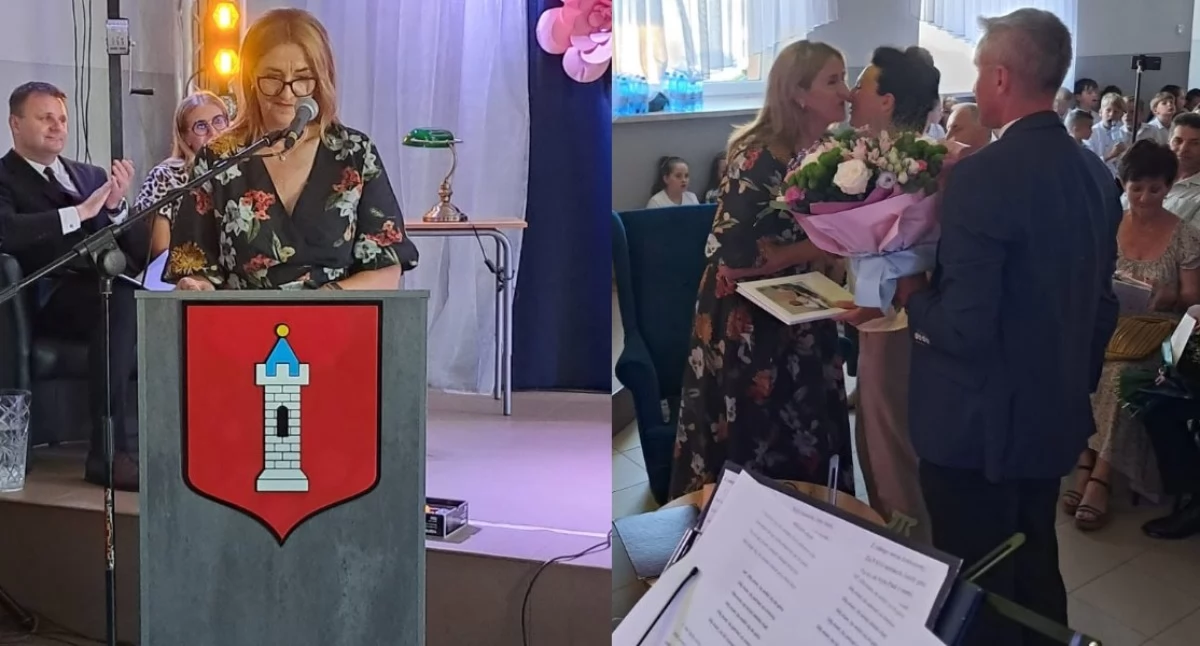 Na zdjęciu Jolanta Ustyniak, która po 20 latach kończy pracę jako dyrektor Szkoły Podstawowej w Gaszynie / Fot. Facebook / Szkoła Podstawowa im. Jana Jarczaka w Gaszynie