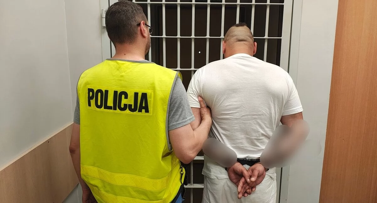 Na zdjęciu zatrzymany 36-latek / Fot. KPP Zgierz 