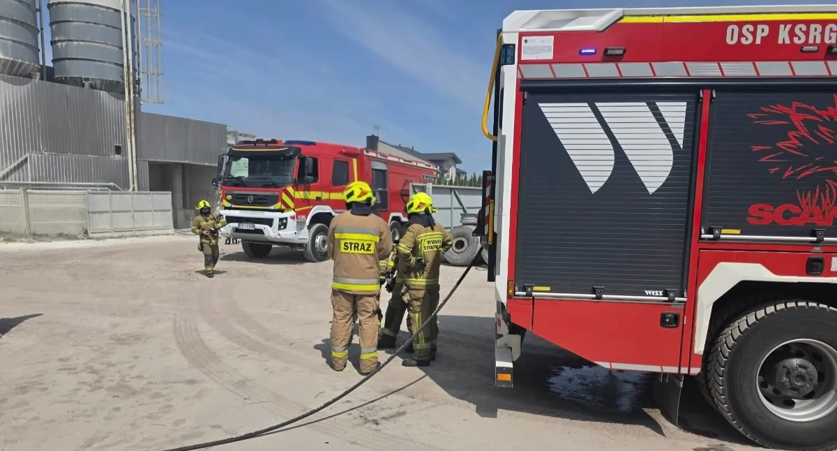 Zdjęcie z miejsca pożaru/fot.: OSP KSRG Sulmierzyce