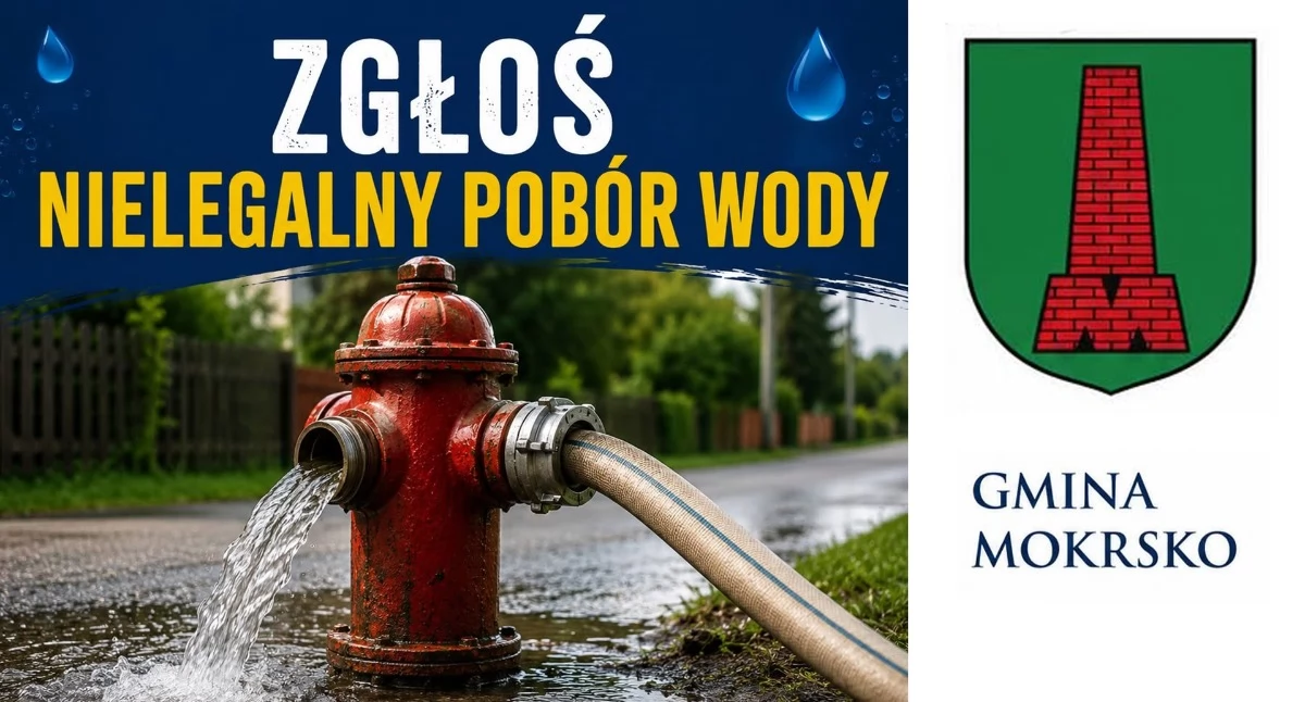 służby w akcji, Wójt gminy Mokrsko wiedzę bezprawnym poborze - zdjęcie, fotografia