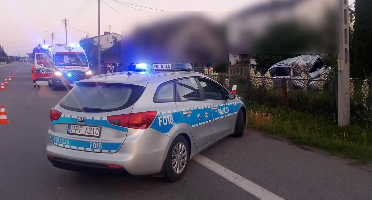 Na zdjęciu miejsce zdarzenia w Sokolnikach / Fot. KPP Wieruszów
