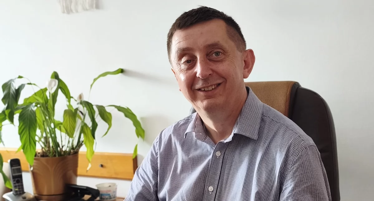 Na zdjęciu wójt gminy Wierzchlas Leszek Gierczyk / fot.: Joanna Major