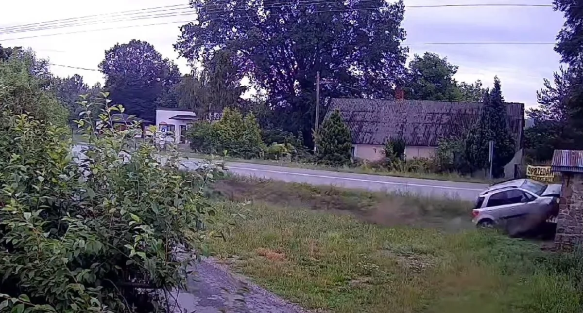 Na zdjęciu miejsce, w którym doszło do wypadku / Fot. KPP Radomsko 