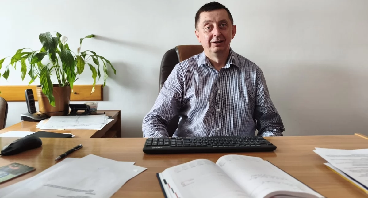 Na zdjęciu wójt gminy Wierzchlas Leszek Gierczyk: Ludzie muszą mieć zapewniony dostęp do wody cały czas / fot.: Joanna Major