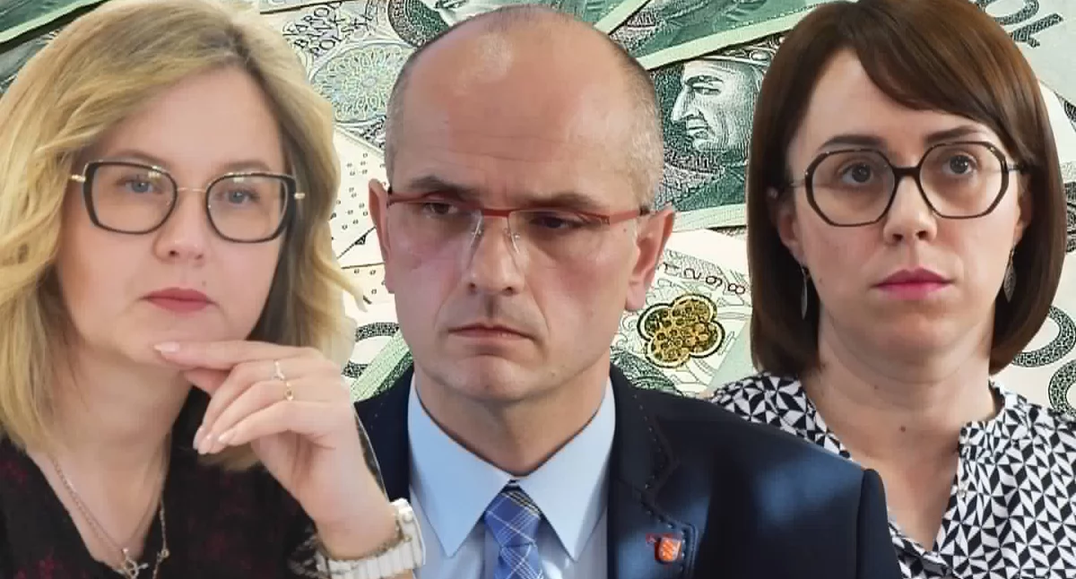 Na zdjęciu od lewej: przewodnicząca Rady Gminy w Strzelcach Wielkich Ewelina Cyndecka, wójt gminy Strzelce Wielkie Damian Ciemcioch i sekretarz gminy Joanna Kubisiak / fot.: Sławomir Rajch