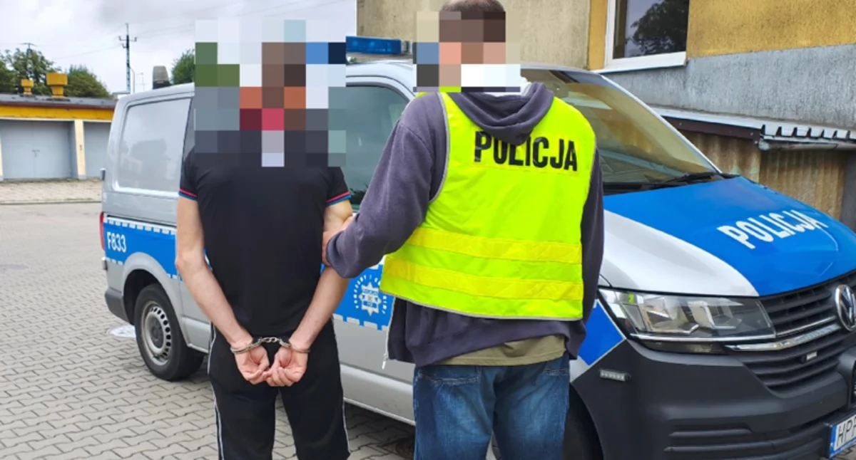 Na zdjęciu zatrzymany 35-latek z Mołdawii / Fot. KPP Kutno 