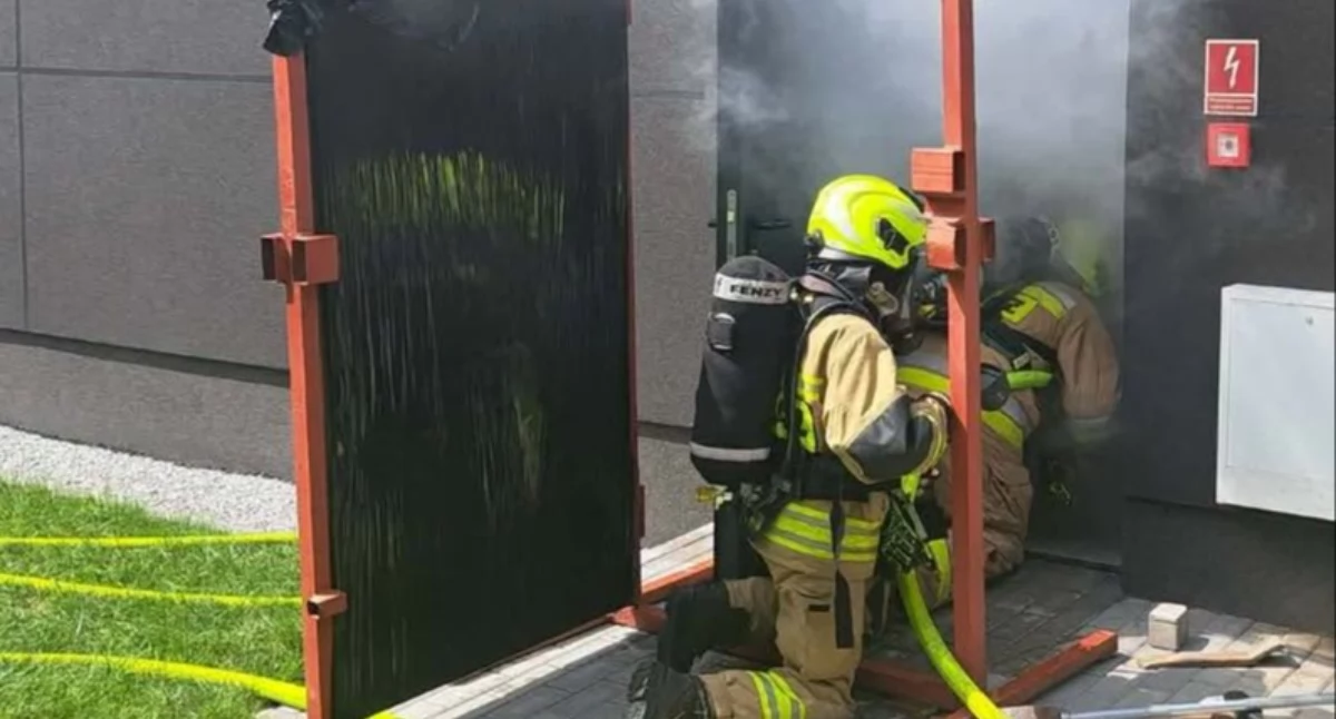 Na zdjęciu fragment działań strażaków OSP Wieruszów / Fot. Facebook / OSP Wieruszów