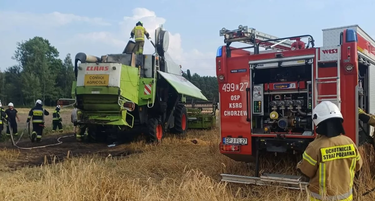 Zdjęcie z miejsca pożaru/fot.: OSP KSRG Chorzew