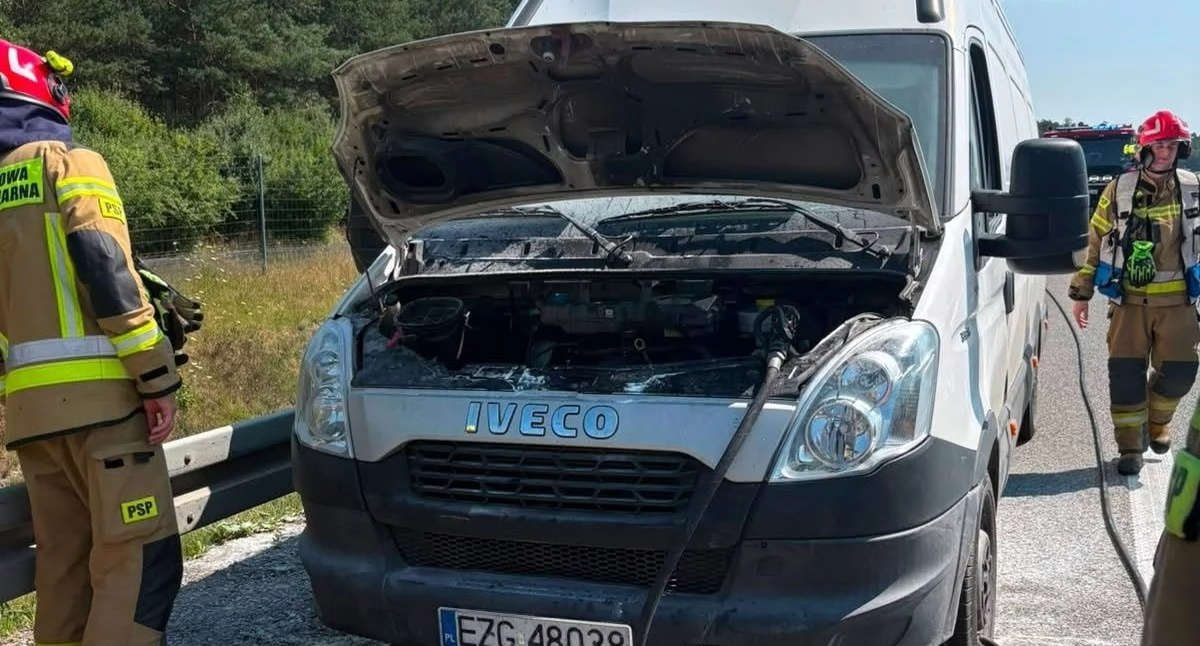 Zdjęcie z kolizji / fot.: OSP Dobroń