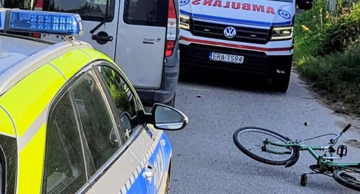 Na zdjęciu miejsce wypadku / Fot. KPP Radomsko 