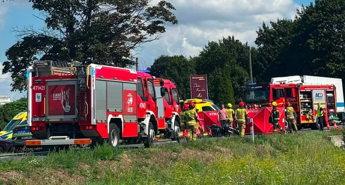 Zdjęcia ze śmiertelnego wypadku w Jaworku, w gminie Rudniki / fot.: kulisy.net