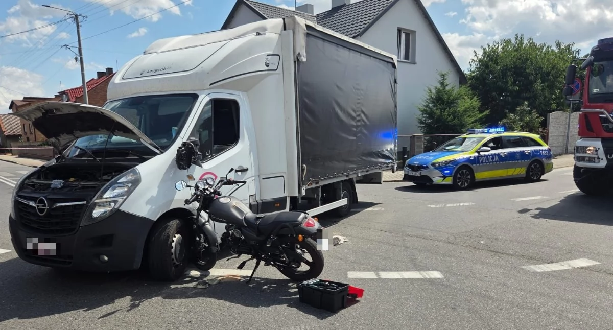 Na zdjęciu miejsce wypadku w Galewicach / Fot. KPP Wieruszów