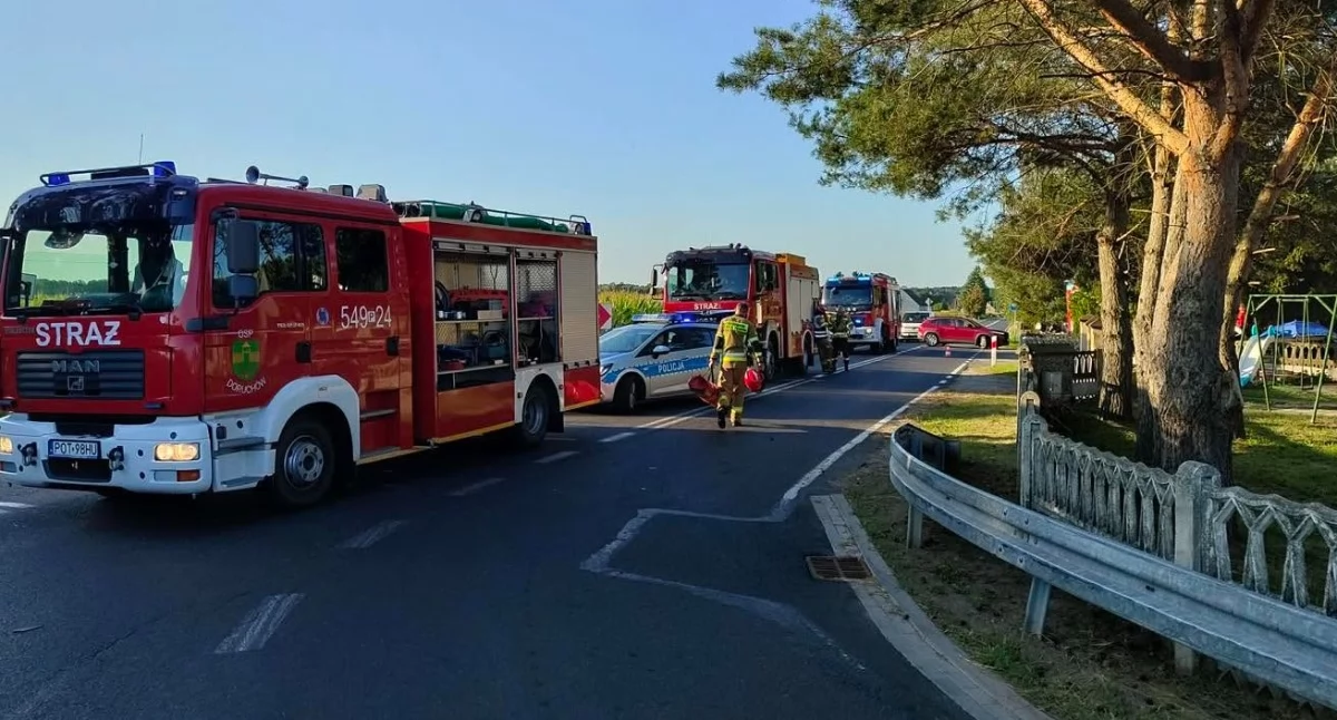 Na zdjęciu miejsce tragicznego wypadku / Fot. Facebook / OSP Doruchów