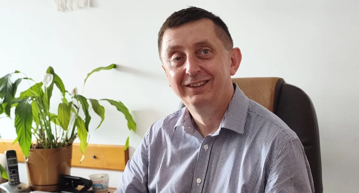 Na zdjęciu wójt gminy Wierzchlas Leszek Gierczyk / fot.: Joanna Major