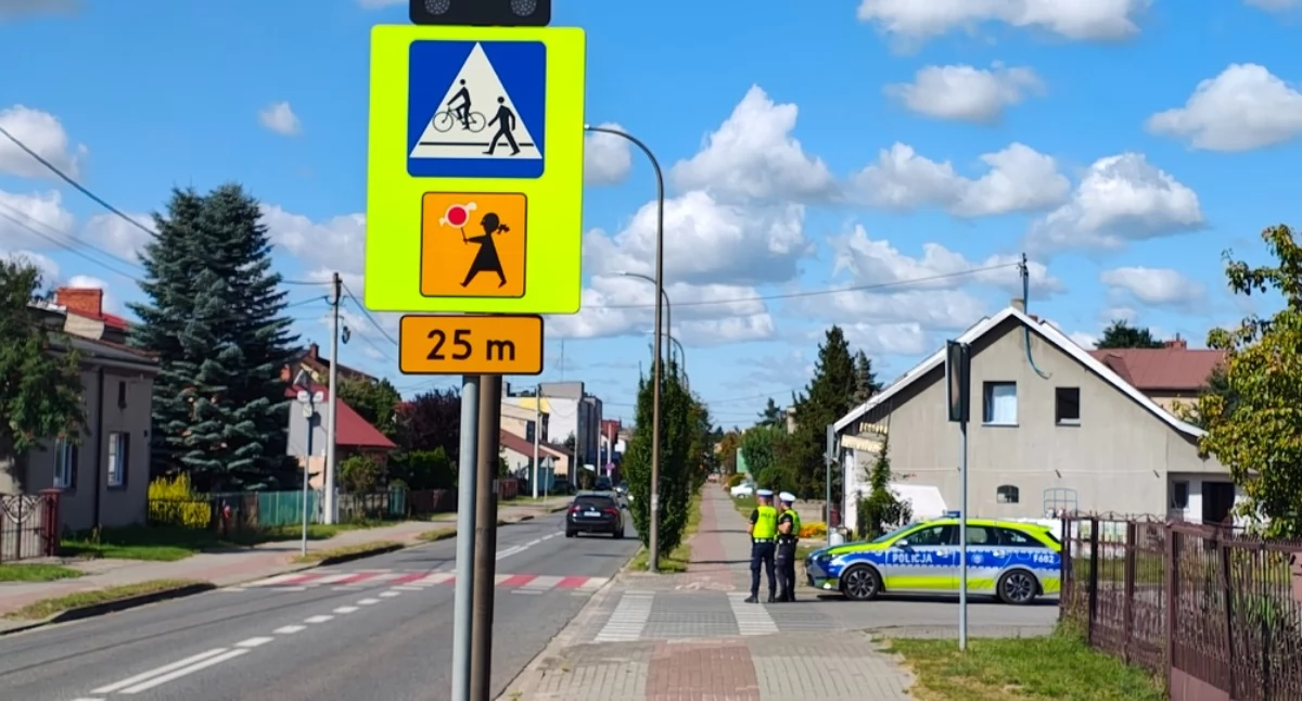Na zdjęciu fragment piątkowych działań kontrolnych policji na drogach powiatu wieruszowskiego / Fot. KPP Wieruszów