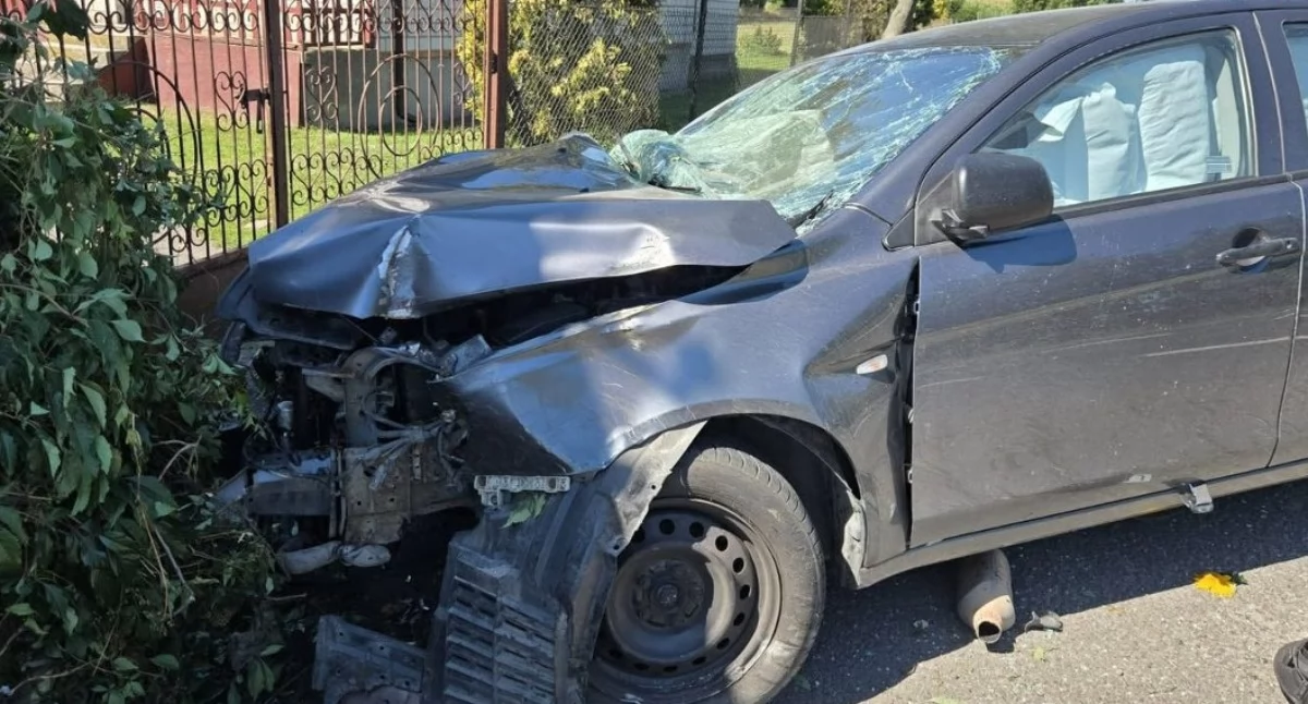 Na zdjęciu jeden z pojazdów, który brał udział w zdarzeniu / Fot. KPP Łęczyca