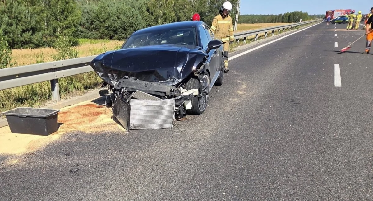 Zdjęcie z miejsca zdarzenia/fot.: OSP KSRG Opojowice