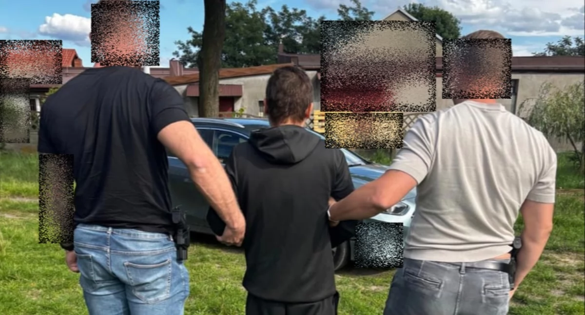 Na zdjęciu zatrzymany 33-latek / Fot. KPP Sieradz