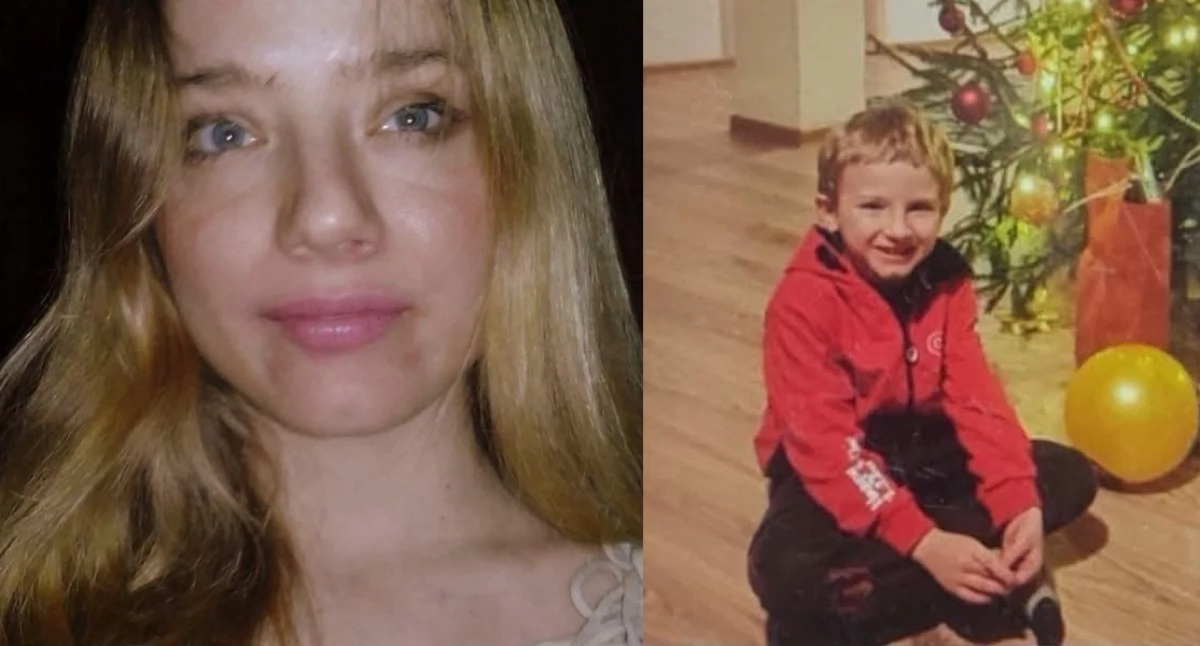 Na zdjęciu zaginiona Anna Dawczyk oraz jej syn Aron Dawczyk / Fot. KPP Opoczno 