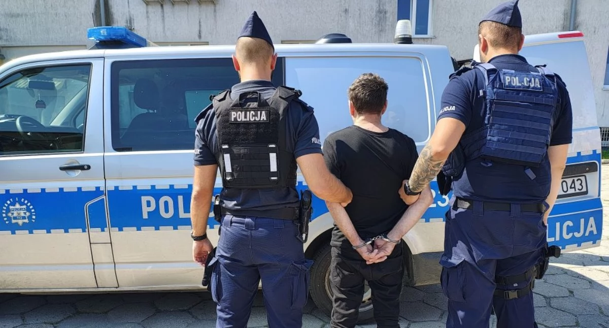 Na zdjęciu zatrzymany 59-latek / Fot. KPP Łowicz