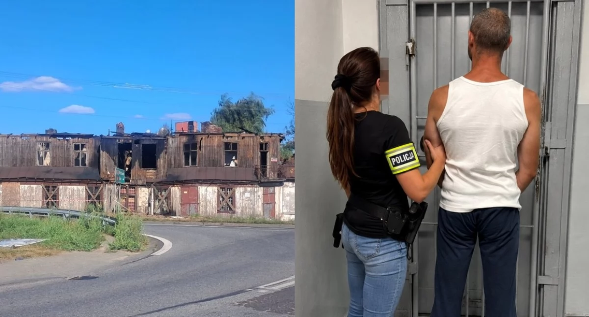 Na zdjęciu pustostan, który podpalił zatrzymany 35-latek / Fot. KPP Łęczyca