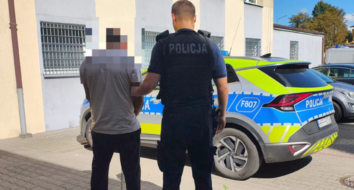 Na zdjęciu zatrzymany 47-letni obywatel Azerbejdżanu / Fot. KPP Kutno 