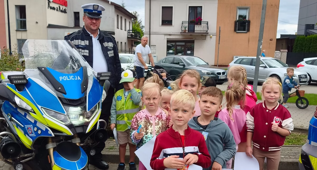 Zdjęcie z akcji ,,Bezpieczny Wieluń