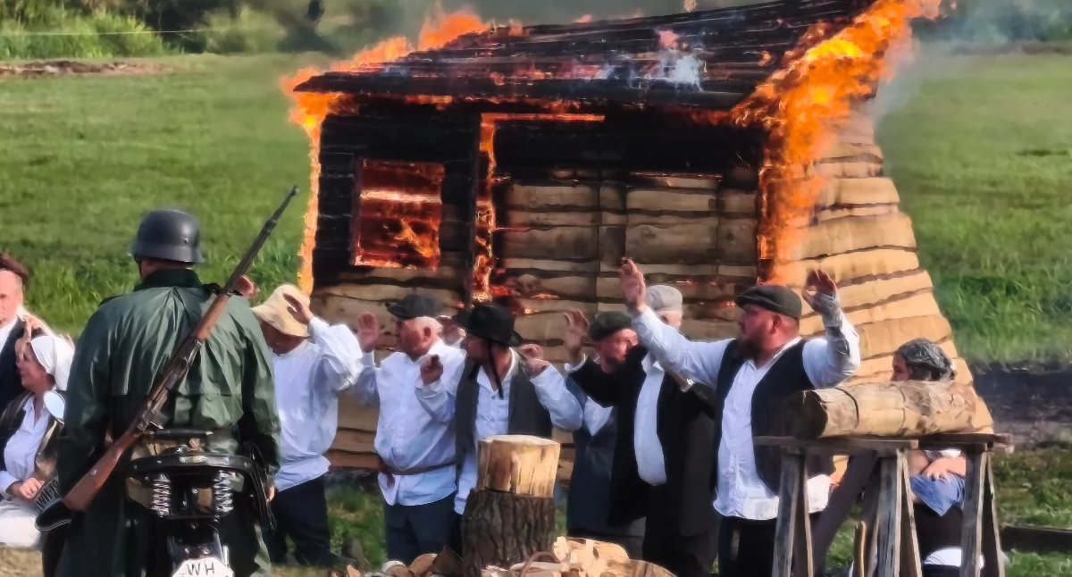 Zdjęcie z inscenizacji historycznej Bitwa w Załęczu Wielkim/fot.: Iwona Domagała