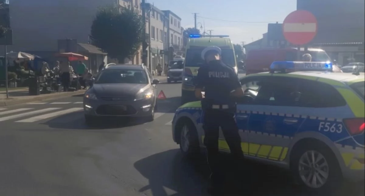 Na zdjęciu miejsce wypadku / Fot. KPP Zduńska Wola