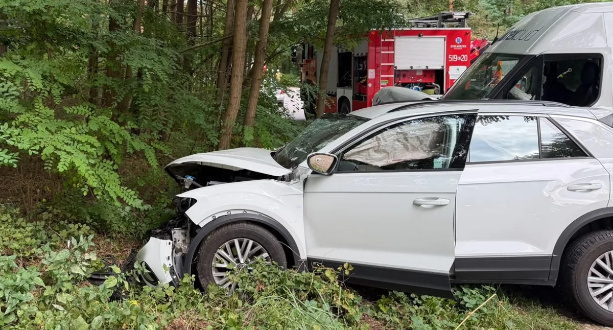 Na zdjęciu wypadek w Jabłonnej pod Radomskiem/ fot.: KP PSP Radomsko