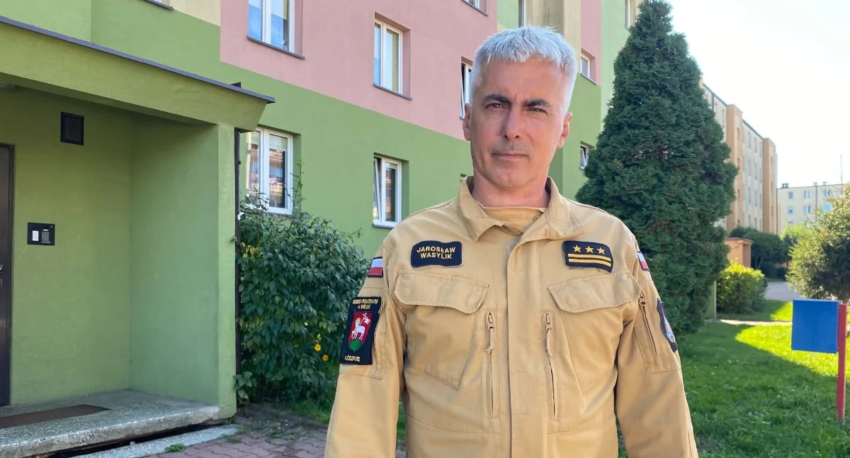 Na zdjęciu st. bryg. Jarosław Wasylik, zastępca Komendanta Powiatowego Państwowej Straży Pożarnej w Wieluniu/fot.: Iwona Domagała